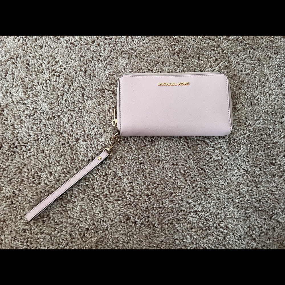 Blush Pink Michael Kors Wristlet